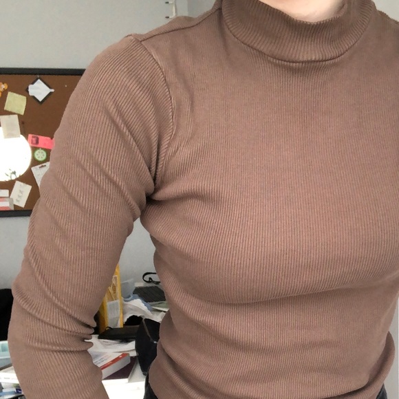 Brandy Melville Brown Turtleneck 